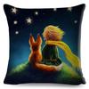 Little Prince Pillow Case Decor Cartoon France Anime Print Cushion Cover for Sofa Home Children Room Linen Throw Pillowcase
