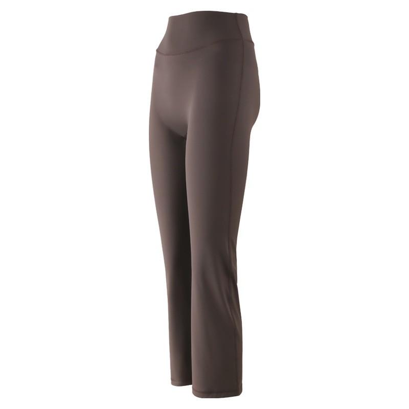 Womens Flared Yoga Pants Tummy Control Slim Fit Running Workout Capri Petite Women