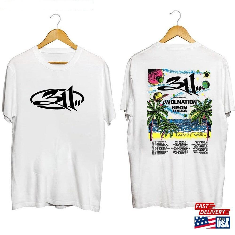 311 band The Unity Tour 2024 Cotton White All Size Unisex Band Shirt Unisex T-Shirt XXL