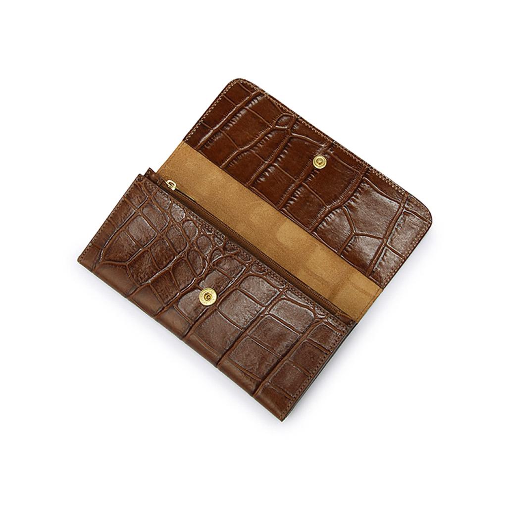 IL BISONTE Long Cowhide for Men and Women Wallet, Unisex, Leather, Red, 54_1_5432411140,