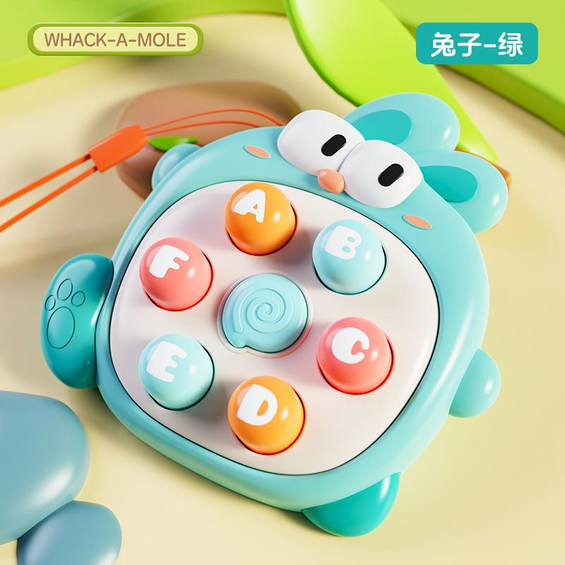 

Palm Cute Duck Hit Hamster Декомпрессионная игрушка Детская головоломка Press Music Baby Mini Cute Parent-Reben Интерактивная головоломка зелёный