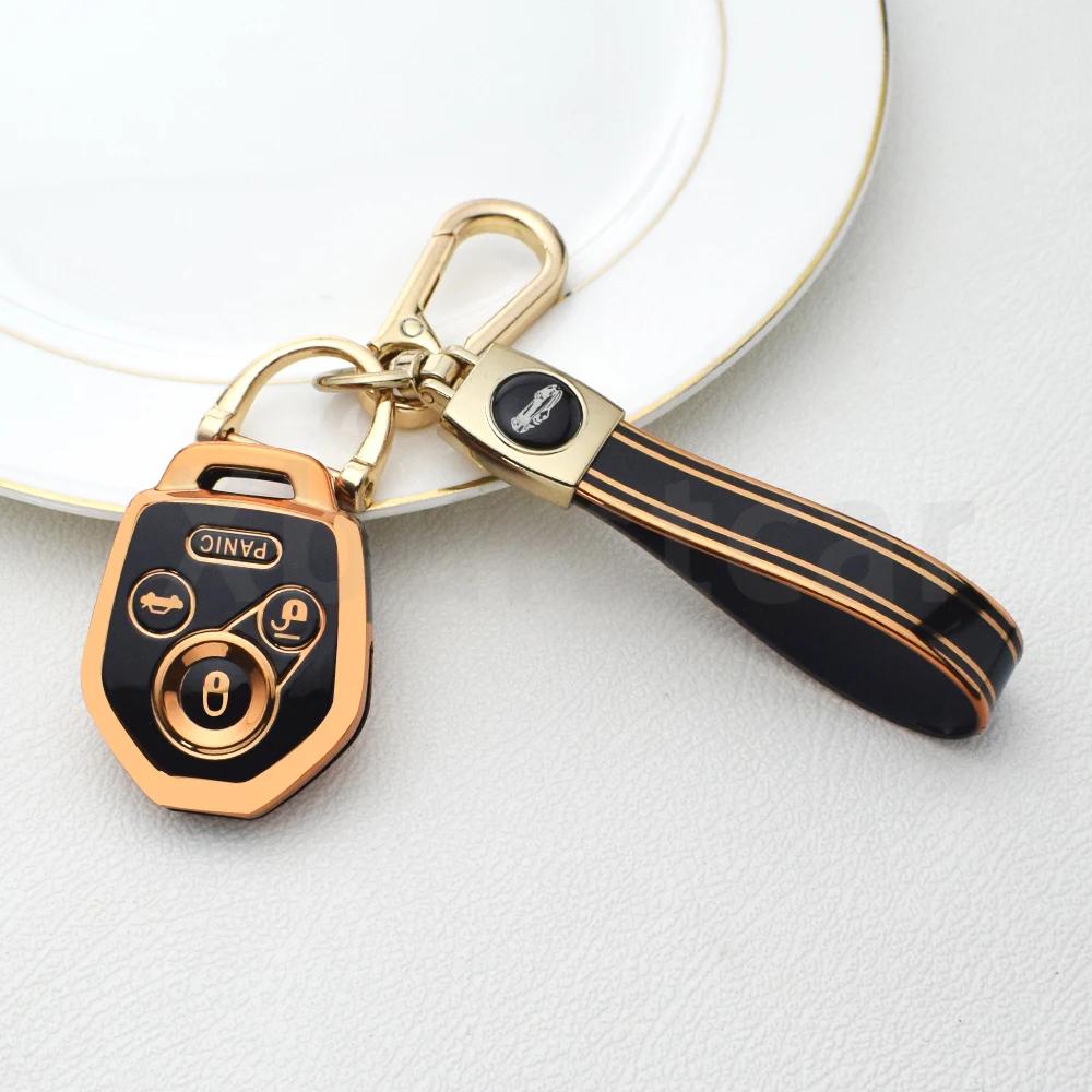 TPU Autoschlüsselhülle Abdeckung Schale Schlüsselanhänger Halter 4 Tasten Für Subaru Tribeca Forester WRX XV Outback Legacy Impreza Crosstrek