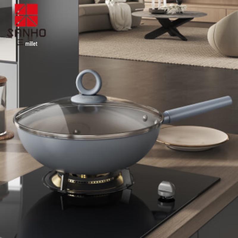 Sanhe Weina 0-Coating Non-Stick Wok