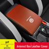 Golf 8 Central Armrest Box Leather Protector Cover (21st Gen)