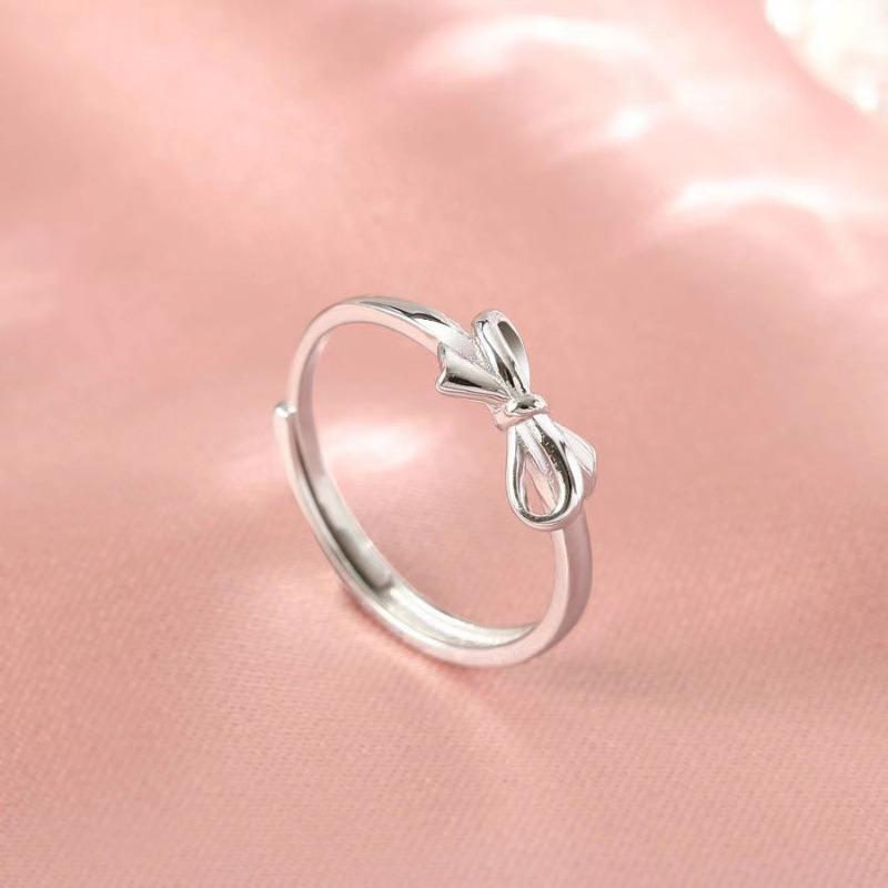 Fashion Couple Rings Set Silver Color Simple Opening Adjustable Finger Ring Jewelry for Women Men Anniversary Gift