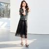 26 year new summer high-end style [vacation style floral top+vest dress] two-piece women's set