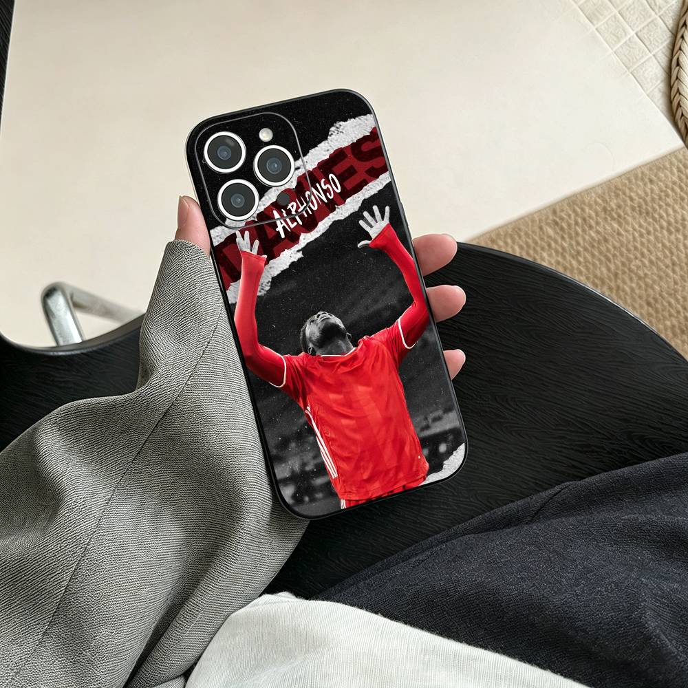 A-Alphonso Davies  Phone Case For iPhone 17, 16,15,14,13,12,11 Plus,Pro Max, Others Soft Black Cover
