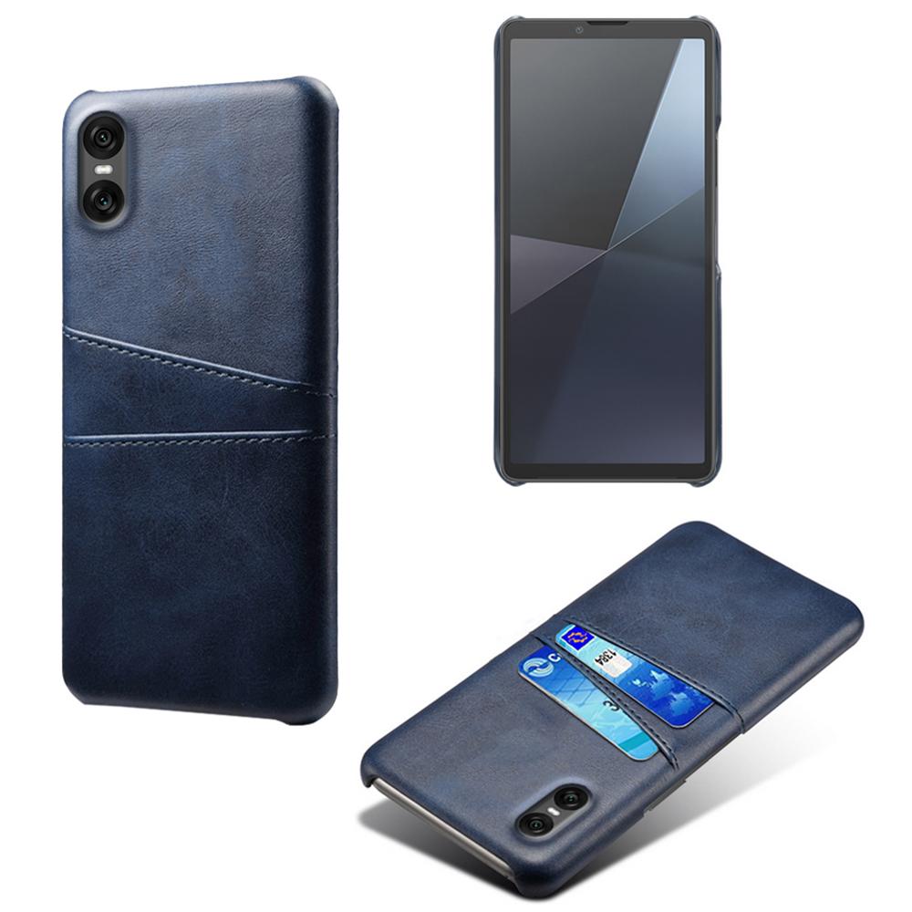 Pro pouzdro Sony Xperia 10 VII Dva sloty na karty PU kůže+Tvrdý PC kryt na telefon