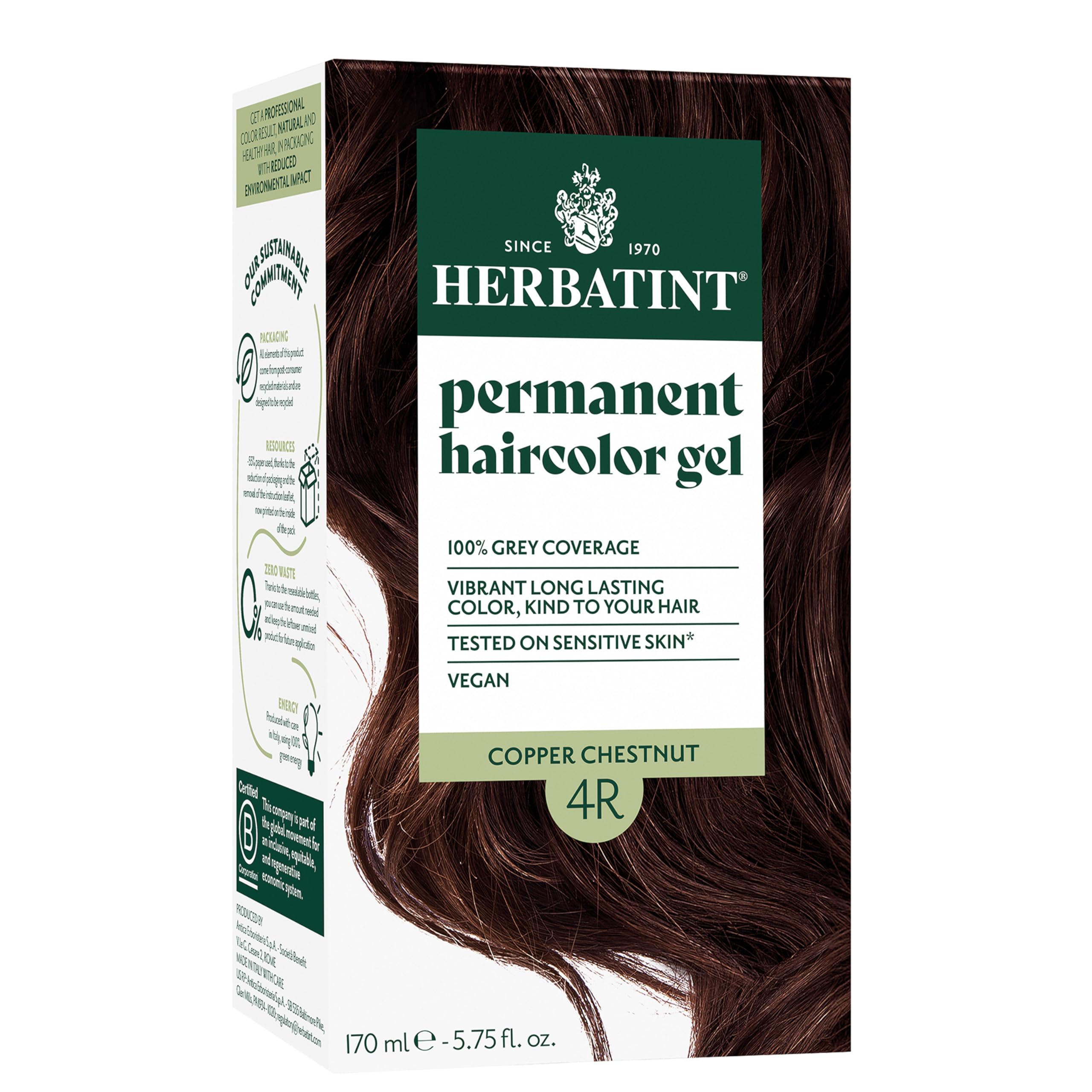 

Chestnut Herbatint унция Жидкость от Herbatint Herbatint-4R/Copper 4.0