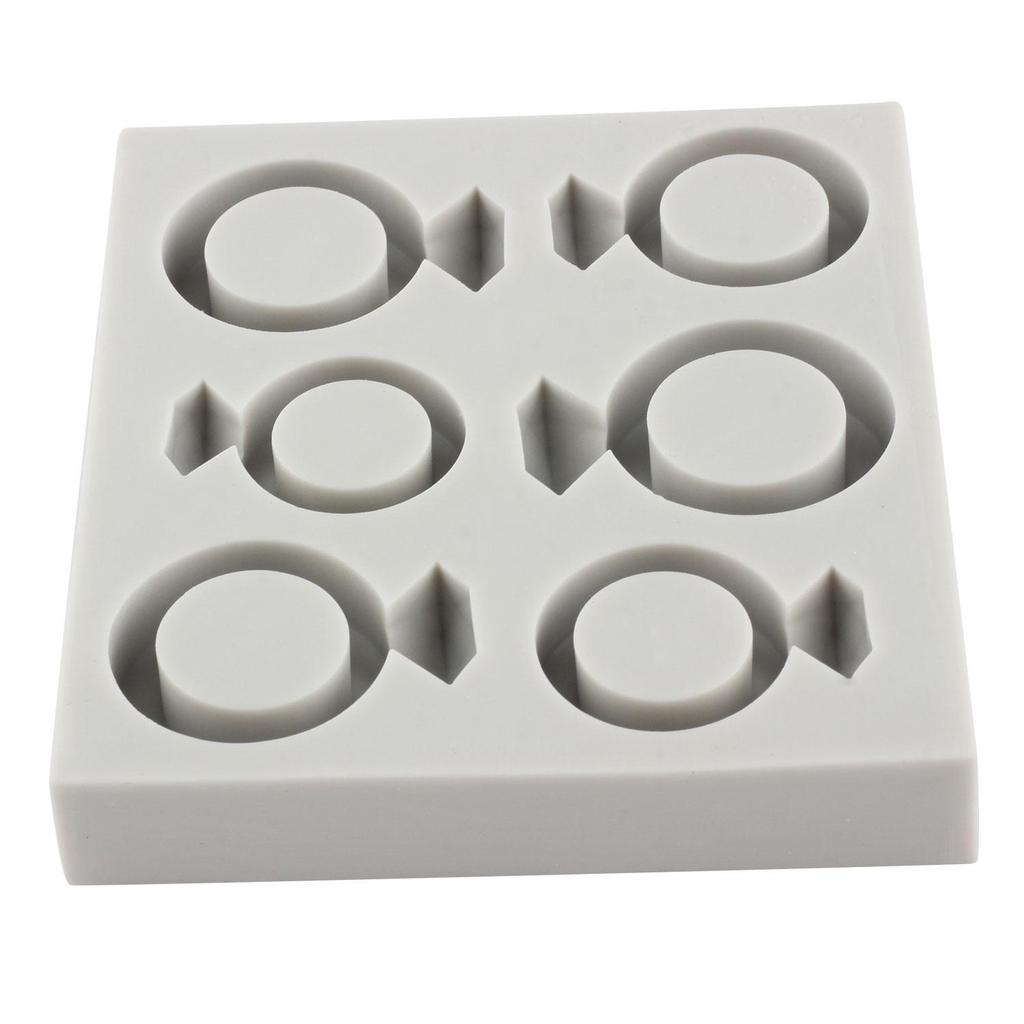 Diamond Ring Silicone Mold Wedding Engagement Ring Fondant Molds Cake Decorating Tools Cupcake Topper Candy Resin Clay Chocolate Gumpaste Mold