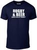 Rugby and Beer T-Shirt Mens Womens Tees Top - What Else T Shirt Mens Womens Tees Top Funny Sport Rugger Union League Scrum