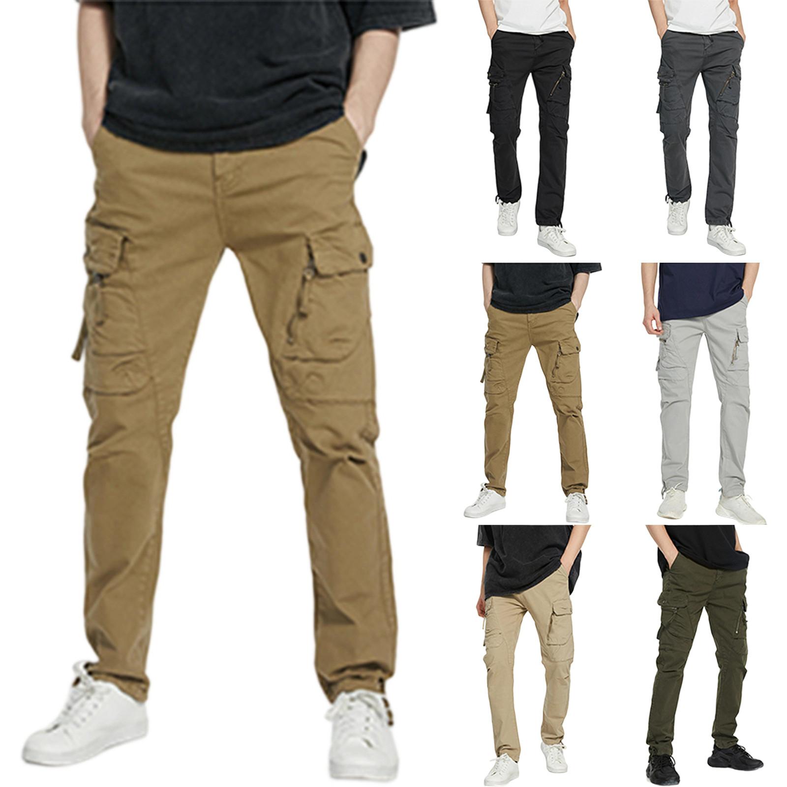 

Men s Sports Casual Jogging Trousers Lightweight Hiking Work Pants Outdoor Pant L армія зелений колір