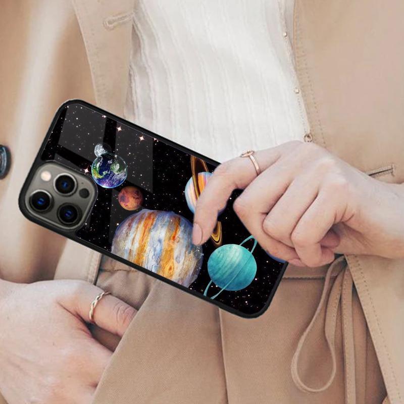

Space Planet Stars Moon Magnetic Phone Case For APPLE iPhone 17 Air 16 14 13 12 Pro Max 15 Plus Wireless Charge MagSafe Cover iPhone 14