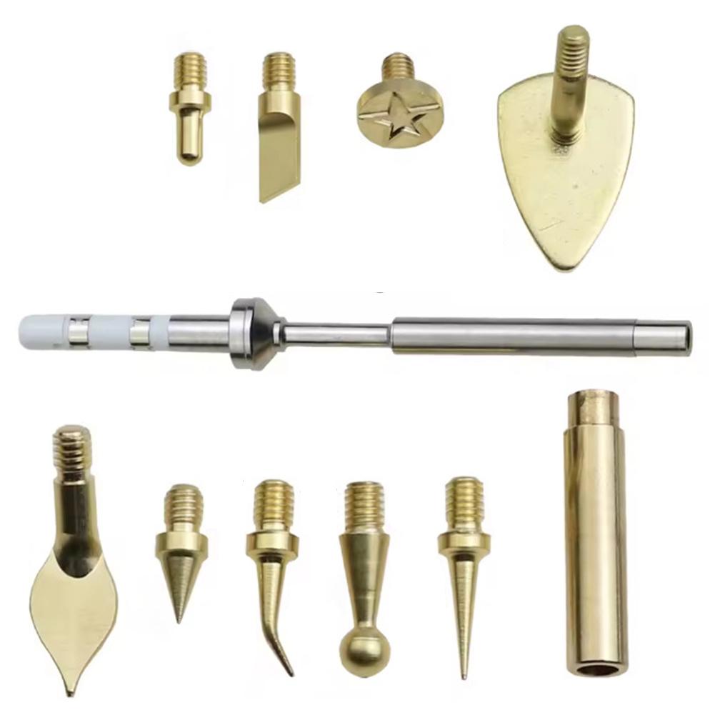 TS100 Compatible Hot Swap Nut Soldering Tip Trimming Tool Brass for Stable Heat Conduction and Easy Replacement