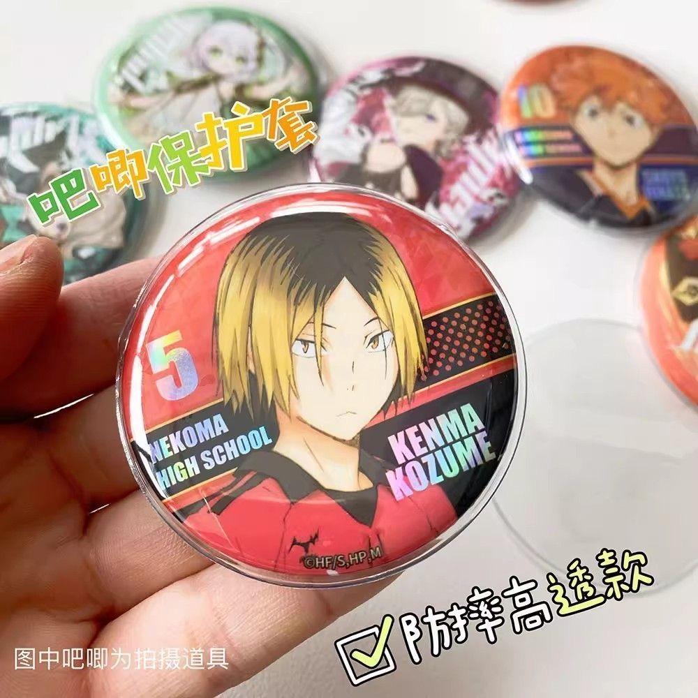 Premium Ita Bag Pins Badge Protector High-definition Clear Thickened Shock Protect Sleeves 50/10pcs Fit 58-75mm Anime Tin Badges