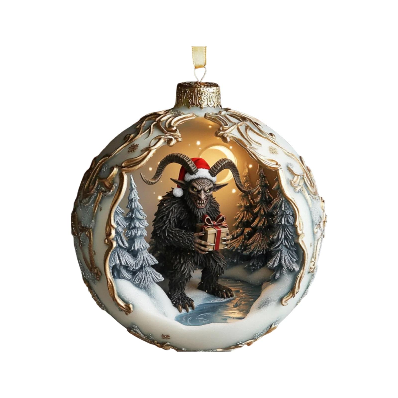 

2D Christmas Tree Ornament, Animal Christmas Tree Pendant, Acrylic Christmas Gift, Home Decor Ornament One Size