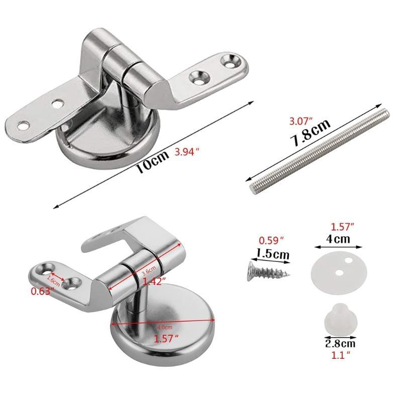 Toilet Cover Mounting Connector Toilet Lid Hinge Mounting Fittings Replacement