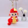Chinese Style Snake Year Plush Toys Red/Green Cartoon Animal Pendant  Key Accessories