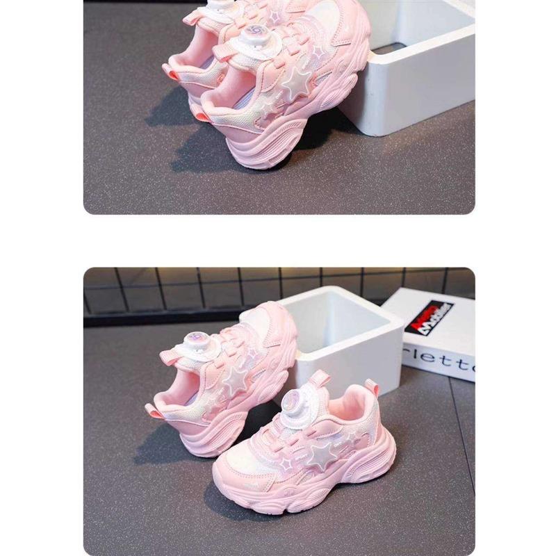 Girls Purple Pink Princess Sneakers Spring Non Slip Breathable Shoes