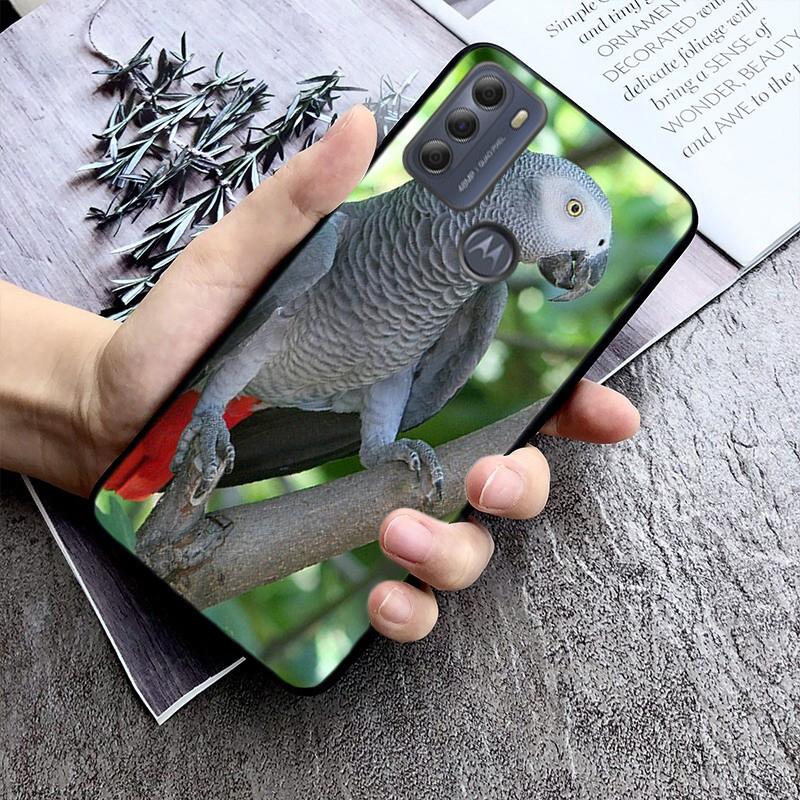 Parrot Bird Phone Case For Motorola Edge 50 40 Pro 50 40 30 Ultra Neo Fusion Moto G84 G54 G24 G53 G72 G60