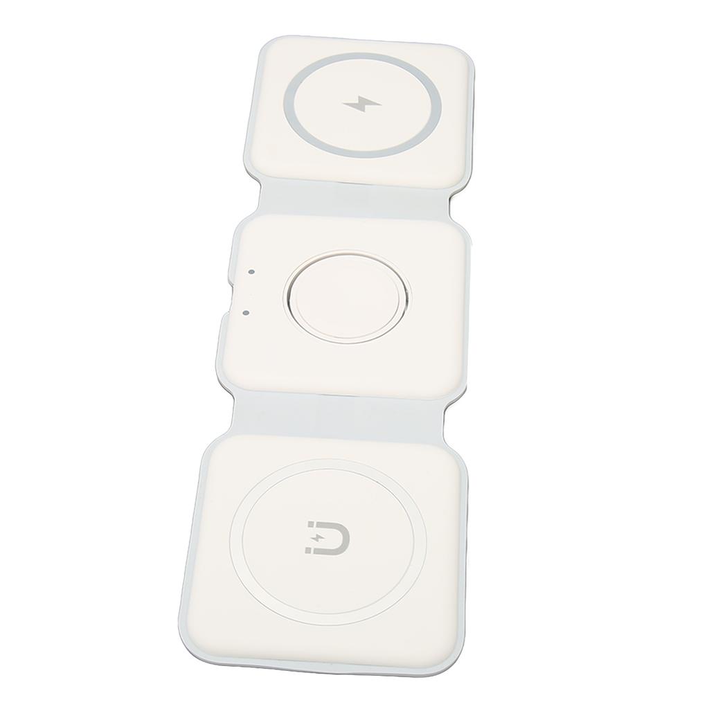 Foldable 3 In 1 Wireless Charger USB C Foldable 3 In 1 Charging Station for IOS Phone Earbuds Smart