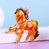 Horse Keychain Sparkling Rhinestone Keyring with Sparkling Rhinestones Inlaid Decorative Good Fortune Key Chain Holiday Accessory