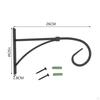 Bracket for Hanging Plants, Wall Mount Flower Baskets And Wind Chimes