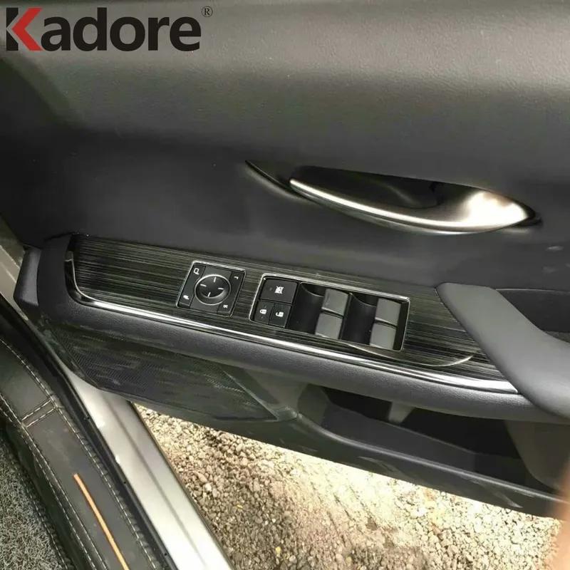 Car Inner Door Window Lift Switch Button Panel Cover Trim For Lexus UX 200 250h 260h -  Steel Interior Accessories