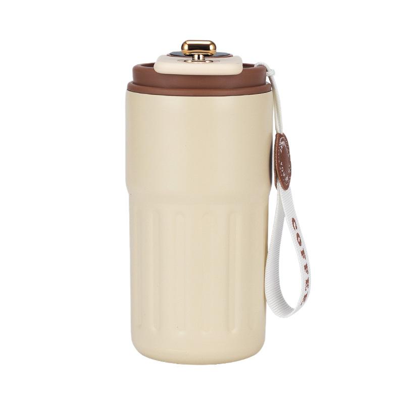 

Coffee Cup Mid-Autumn Festival Souvenir 316 Stainless Steel Cup Smart Temperature Display Water Cup 460ml