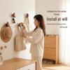 Solid Wood Moon, Star & Cloud Coat Hook for Hallway or Bedroom