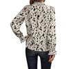 Autumn Winter New Women's Blouse Long Sleeve Mock Neck Loose Fit European American Style Cross-Border