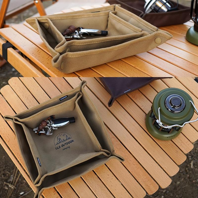 Nordic Style Storage Tray Desktop Organizer For Key Jewelry Cosmetic Storage Box Folding Organizer Home Decor Camping Gadget