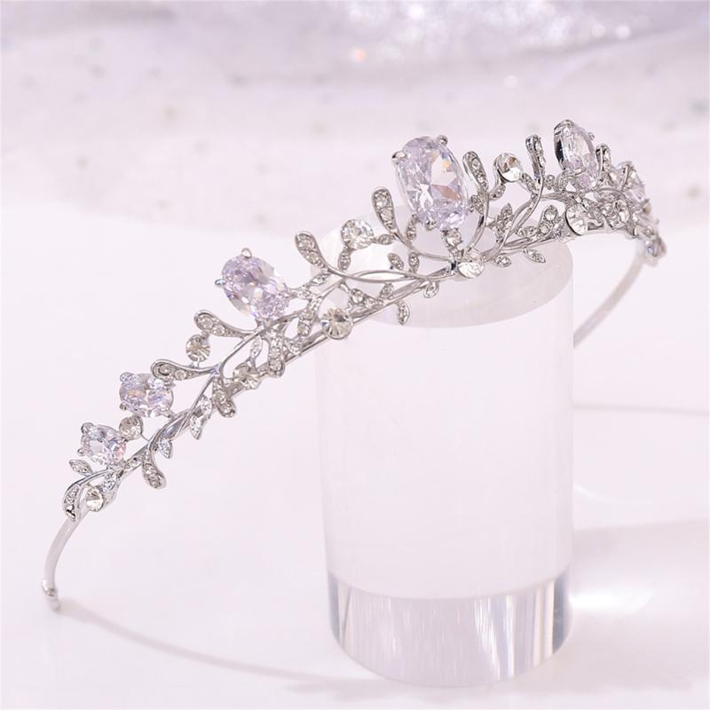 Crystal Wedding Tiaras for Women Queen Crowns Rhinestone Princess Tiaras Hair Accessories Quinceaneras Headpieces