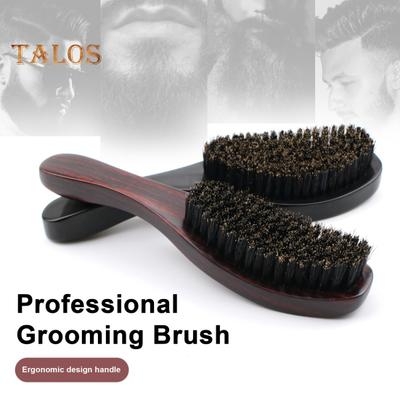Spazzola Wave Brush Uomo Styling Spazzola per barba in legno Spazzola per capelli con setole Accessorio per lo styling della barba per casa Salone Viaggio