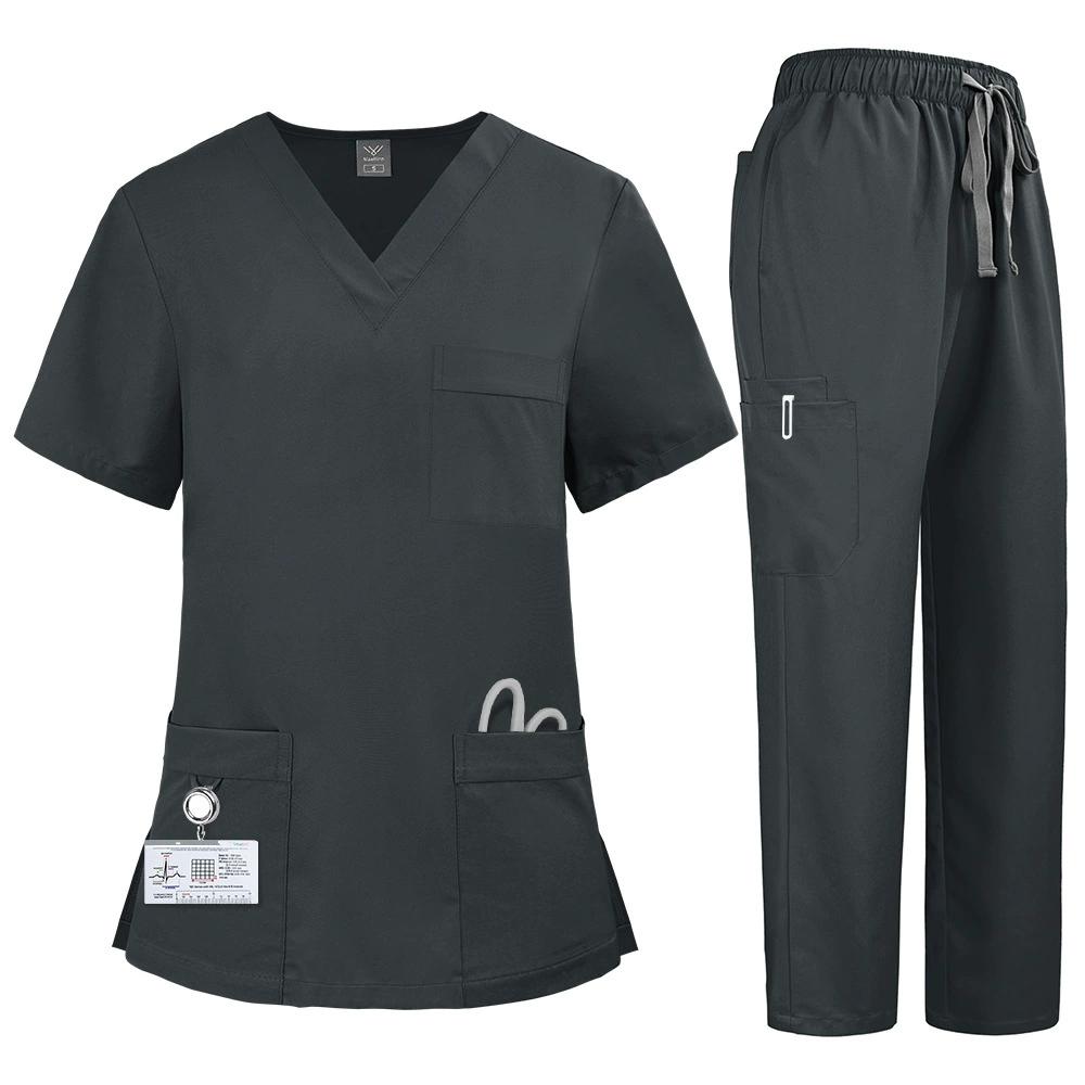 Soft Polyester Hospital Doctor Scrubs Nurses Accessories Nursing Articles Dental Scrub Pet Store Veterinary Uniform