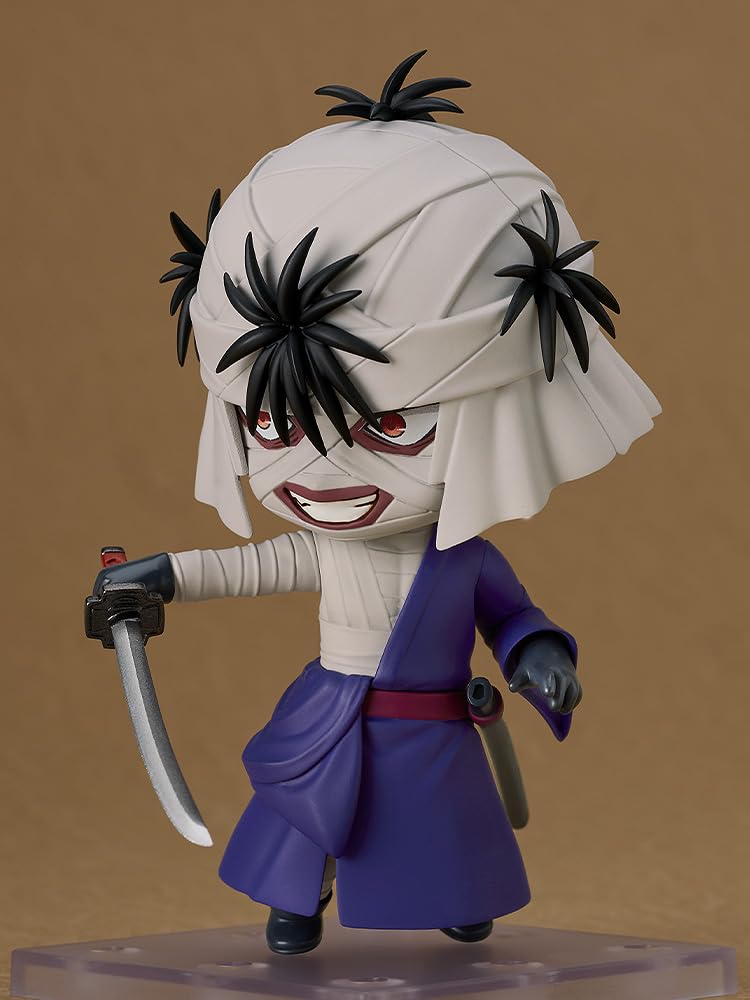 GOOD SMILE COMPANY Nendoroid Rurouni Meiji Schwertkämpfer Romantische Geschichte Shishio Makoto Kunststoff Bemalt Bewegliche Figur Kenshin Nicht-Maßstab