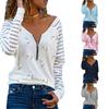 Autumn Winter Europe and America New Love Printing Zipper Long Sleeve T-shirt Women