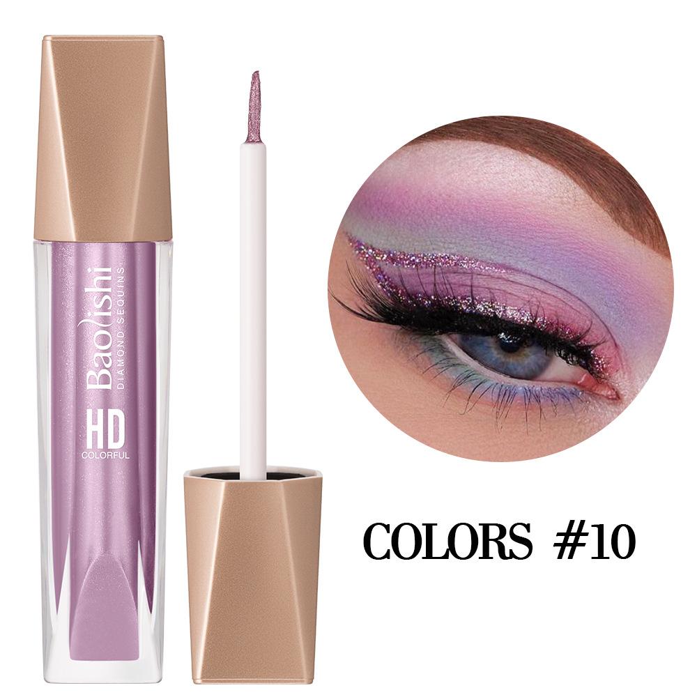 Wasserfester Langanhaltender Wischfester Eyeliner 12-farbiger Perlglanz-Lidschatten-Eyeliner