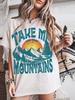 Take Me To the Mountains Tee, Mountains T-shirt, Outsider, Vintage Inspired Cotton T-shirt, Unisex Tee, Comfort Colors T-shirt