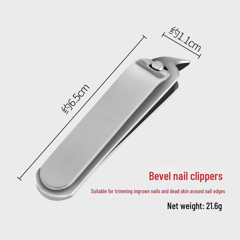 German Anti-Splash Nail Clippers Set: Large & Small Sizes for Home Manicure