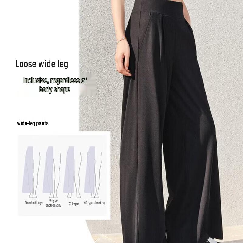 ANTA Women s High-Waist Wide-Leg Casual Pants 170/L