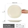 Ensemble de 4 assiettes à salade irrégulières en céramique Ru Han Japanese
