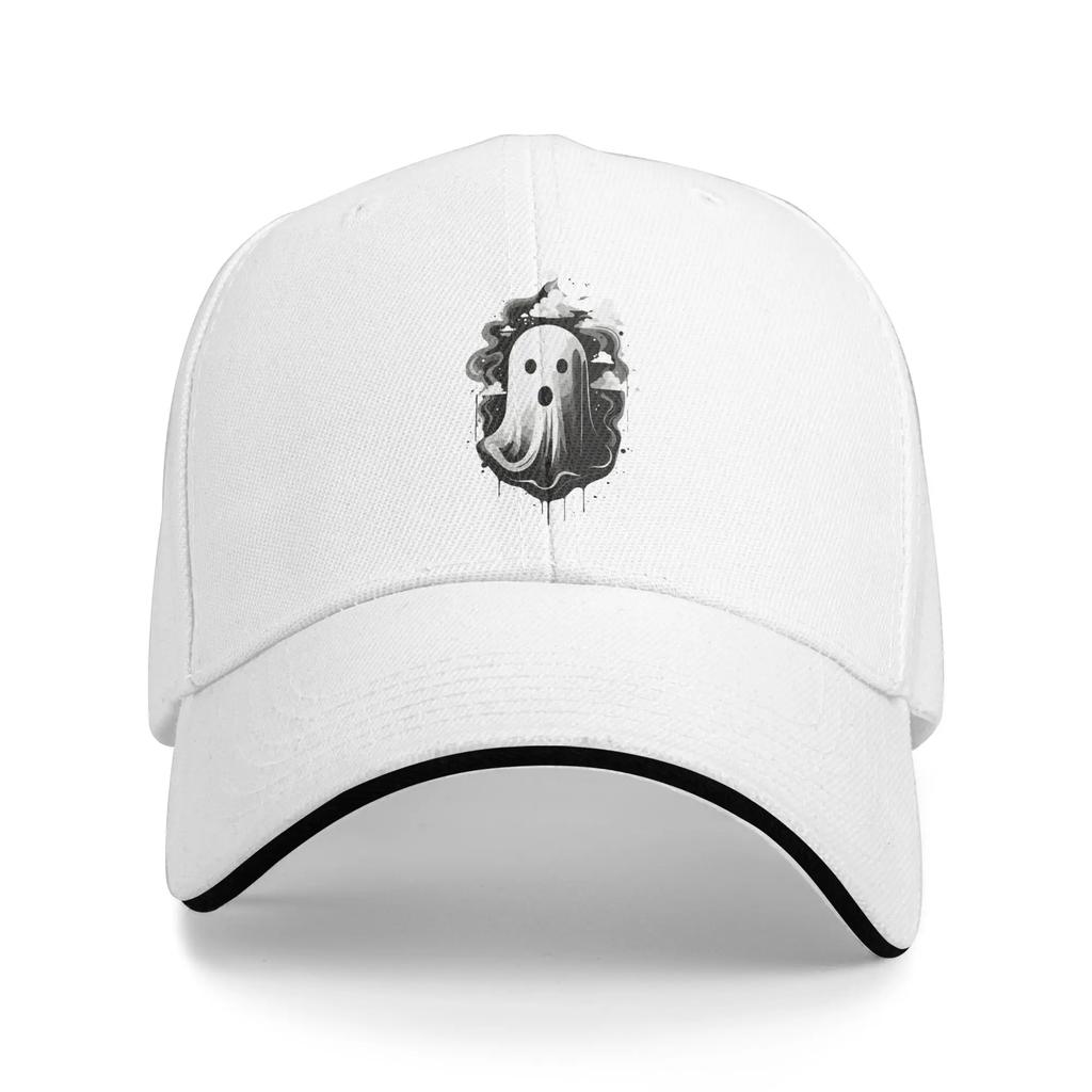 Ghost Of Disapproval Sun Baseball Cap Summer Women Unisex Spooky Creepy Ghost Design Trucker Hat Breathable Casual Snapback Cap