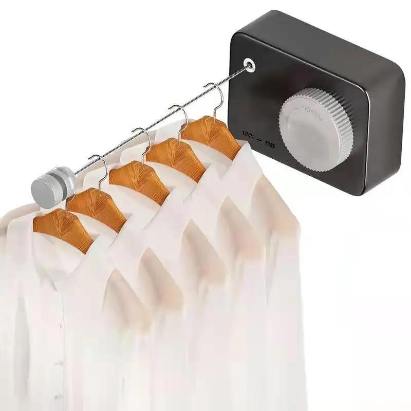 Invisible Retractable Clothesline Indoor Punch-free Bathroom Bathroom Drying Rack Balcony Retractable Clothes Hanging Rope
