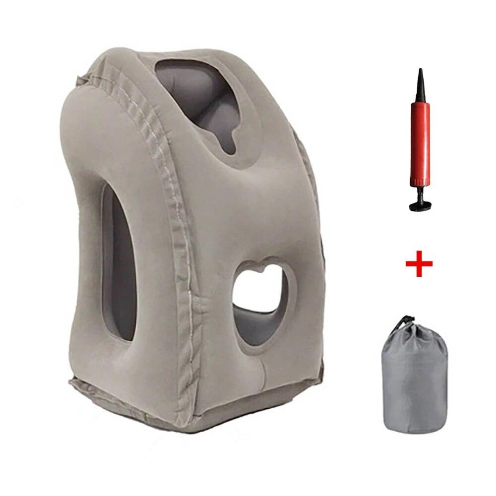 

Модернизированная надувная воздушная подушка, подушка для путешествий, подголовник, поддержка подбородка, подушки для самолета, автомобиля, офиса, отдыха, шеи, ворса