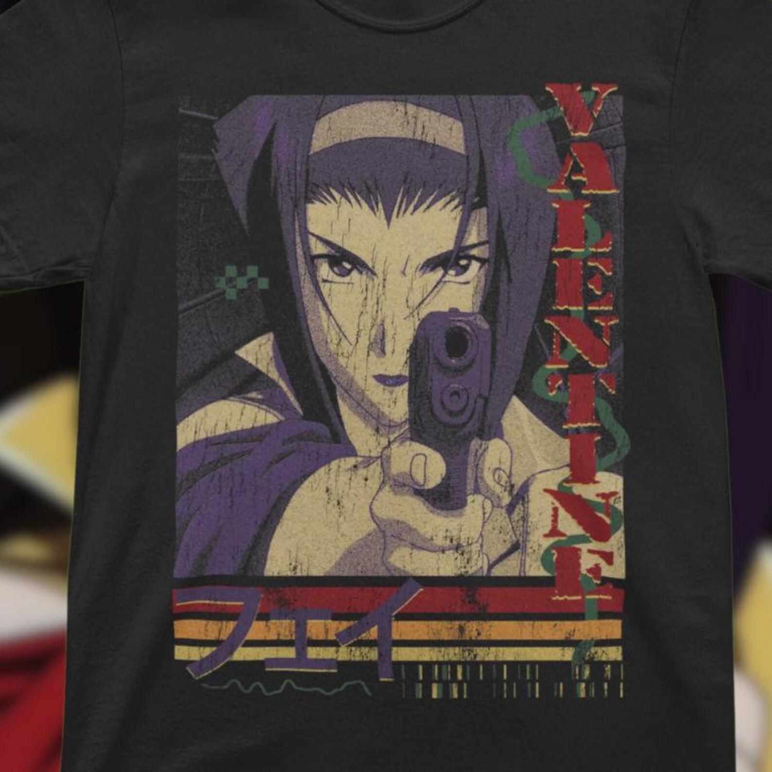 Cowboy Bebop Shirt – Faye Valentine Anime Graphic Tee XL