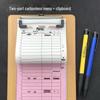 Single-Ply Menu Drink List with Custom Order Forms for Restaurants, Hotels, Catering, and Barbecues – Free Shipping Included