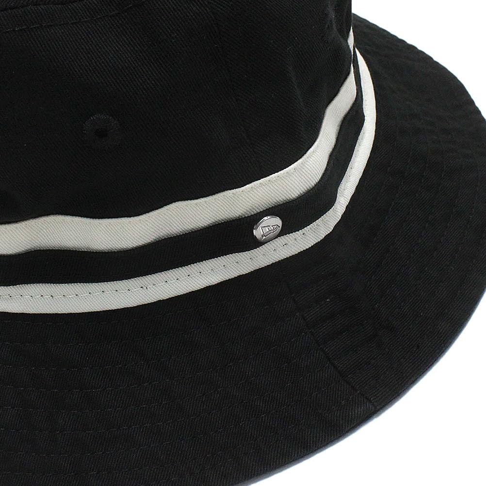 [New Era] STRIPED BAND BUCKET HAT Men's Black ML (59cm)