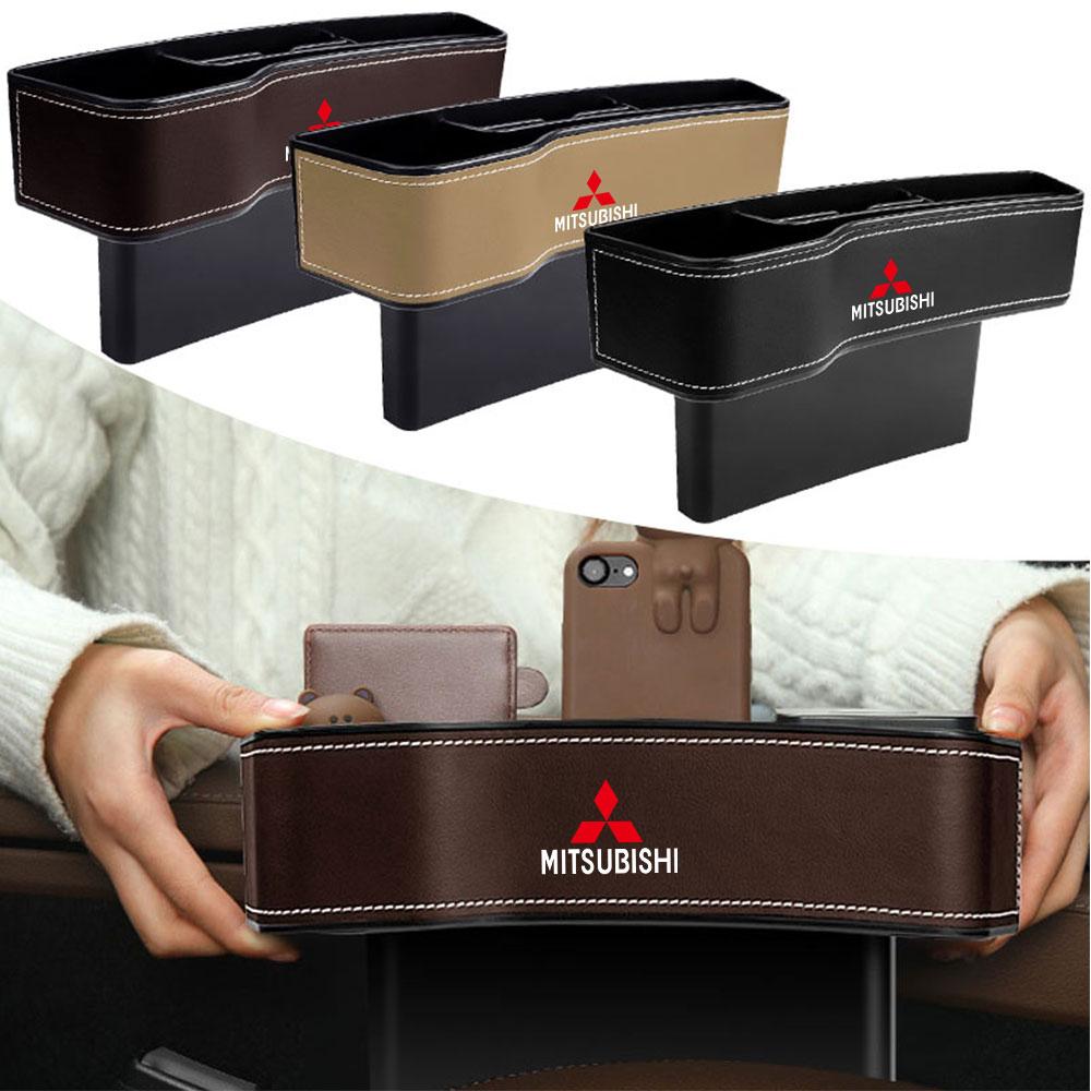 cyzghp1 Car Seat Organizer Gap Slit Filler Holder Seat Crevice Storage Box For Mitsubishi Asx Lancer L200 Pajero Attrage Xpander Mirage