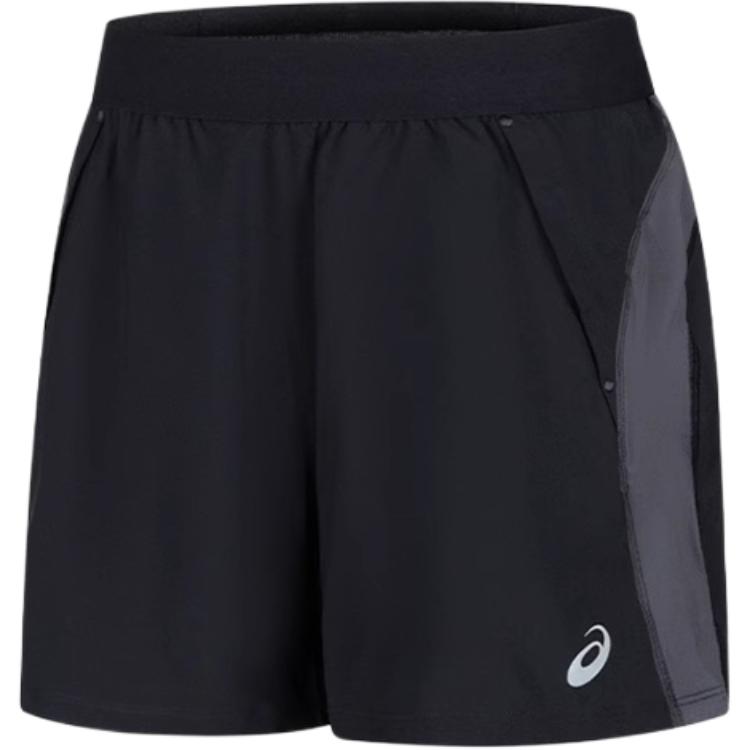 New Asics Men Running Sports Shorts Men's Black/Gray 2011D247-001